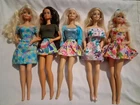 Lot Of 5 Vintage Mattel Barbie Dolls