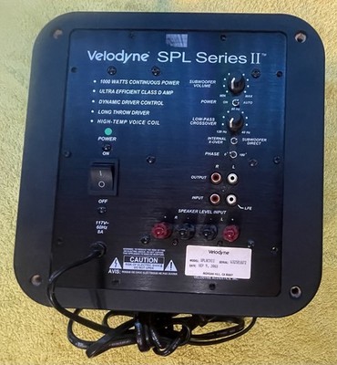 Velodyne SPL Series II (SPL8CHII) 1000W Amplifier - Parts only