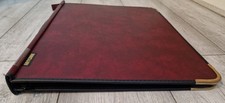 Artcare Burgundy Faux Leather Portfolio Zip Around Carry Case With Handle