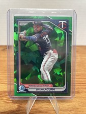 2024 Bowman Chrome Prospects Bryan Acuna #BCP-4 Green Sapphire/99