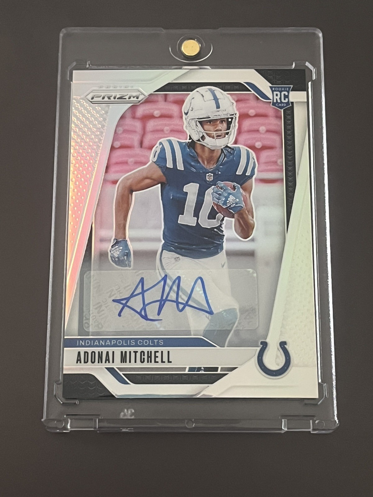 2024 Panini Prizm Adonai Mitchell Rookie Silver Auto #303 Colts (RC AU)