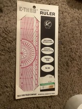 C-Thru Inch/Metric Protractor Ruler, Inch in 10ths- W-8 Engineers Scale