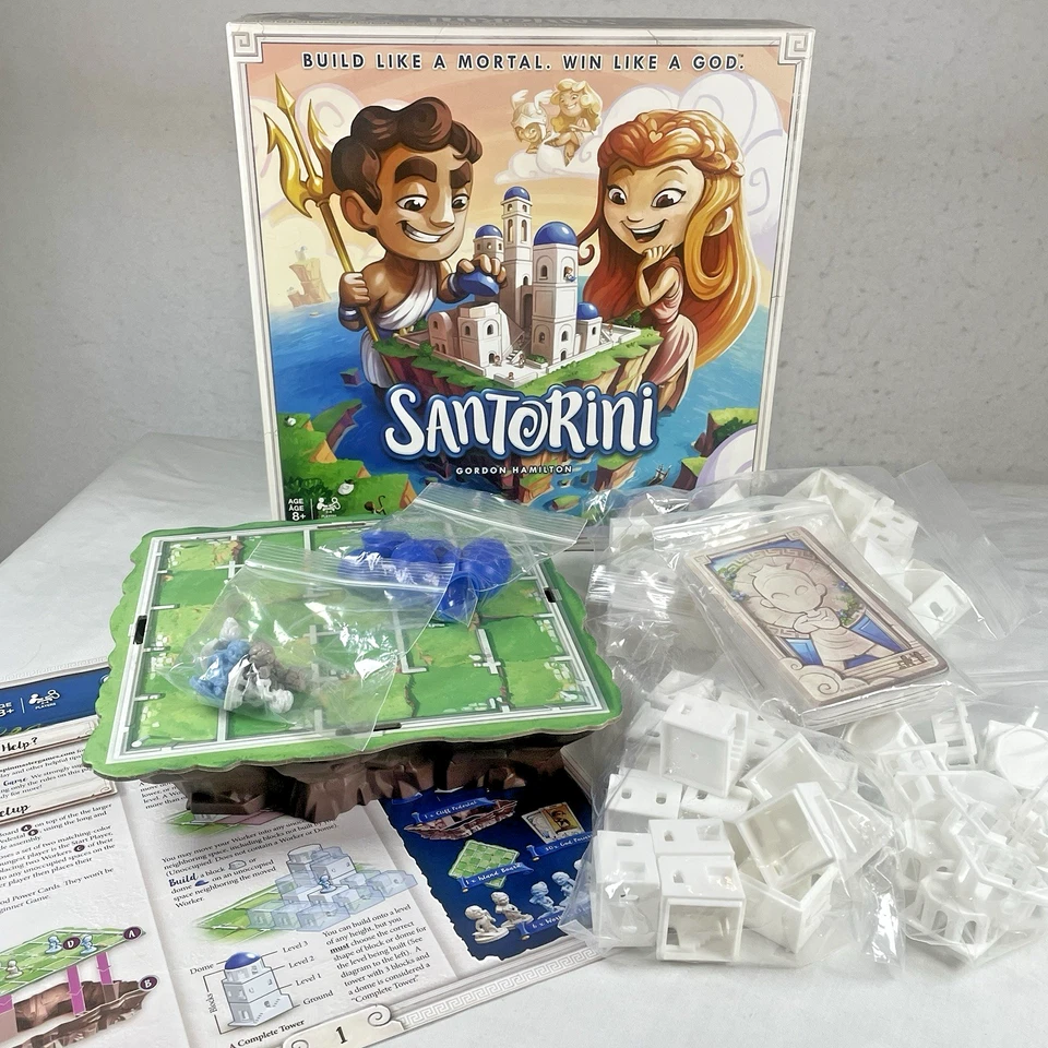 Santorini Strategy Board Building Game Spin Master 2-4 Players Age 8+ COMPLETE - Image 3 of 4