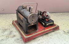 Antike Doll & Co. (DC) Dampfmaschine liegend um 1925 &ndash; N&uuml;rnberger Blechspielzeug