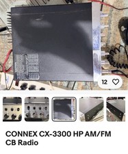 CONNEX CX-3300 HP AM/FM CB Mobile Radio 40 Channel ANL Black/Silver