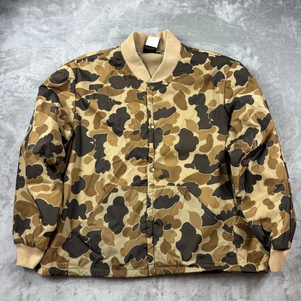 Rare VTG 90s Columbia Duck Hunter Camo Thinsulate Jacket XL Korea Hunting - Image 2 of 4