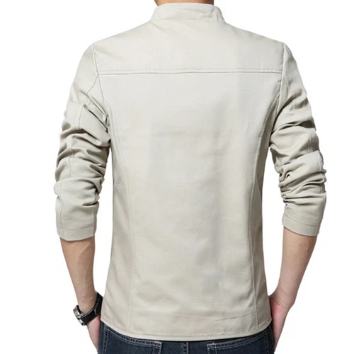 Blazer uomo casual cappotto giacca top slim fit business formale un bottone tuta cappotto - Foto 9 di 28