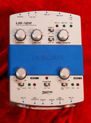 Tascam US-122 USB Audio MIDI Interface DJ Mixer UNIT ONLY