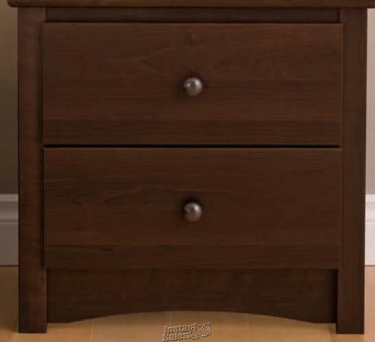 Prepac sonoma 2 drawer nightstand outlet