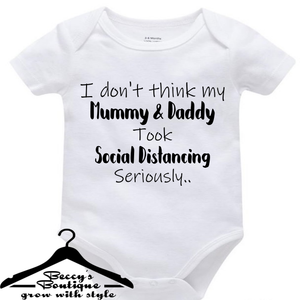 social distancing baby grow