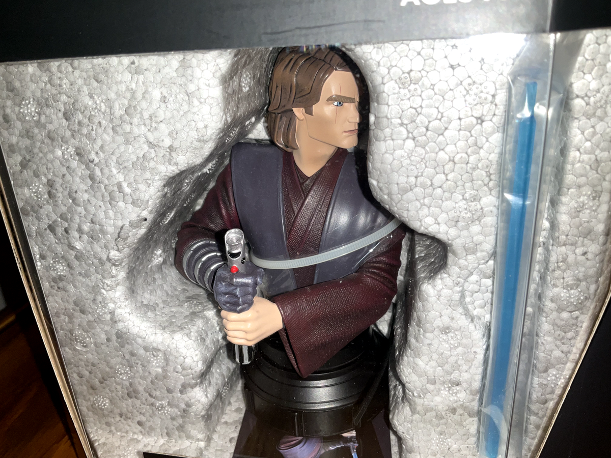 Gentle Giant – Buste Anakin Skywalker 1/7 – Star Wars Clone Wars – Résine, Limité à 3000 Pièces, Finition Soignée