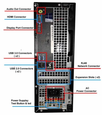 Dell Optiplex 3040-Small Form Factor, Core i3-6100 3.70 GHz, 8 GB