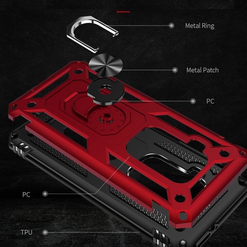 For Motorola Moto One 5G Ace/Hyper Case Shockproof Armor Ring Stand Rugged Cover - Photo 12 sur 17