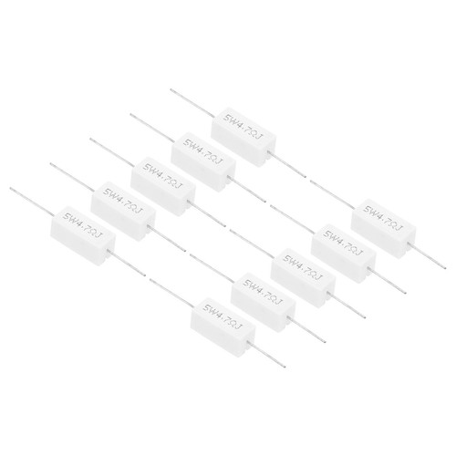4.7 Ohm Resistors, 20Pcs 5W Ceramic Cement Resistor Power Cement
