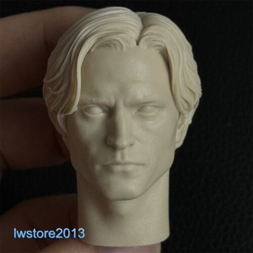 1:6 Batman Robert Pattinson Head Sculpt Carved For 12" Male Action Figure Body - Picture 1 of 6