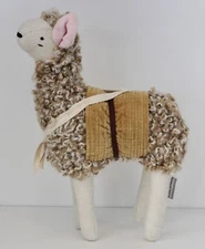 CRATE & KIDS Crate & Barrel 12" Alpaca Llama Kids Stuffed Nursery Animal