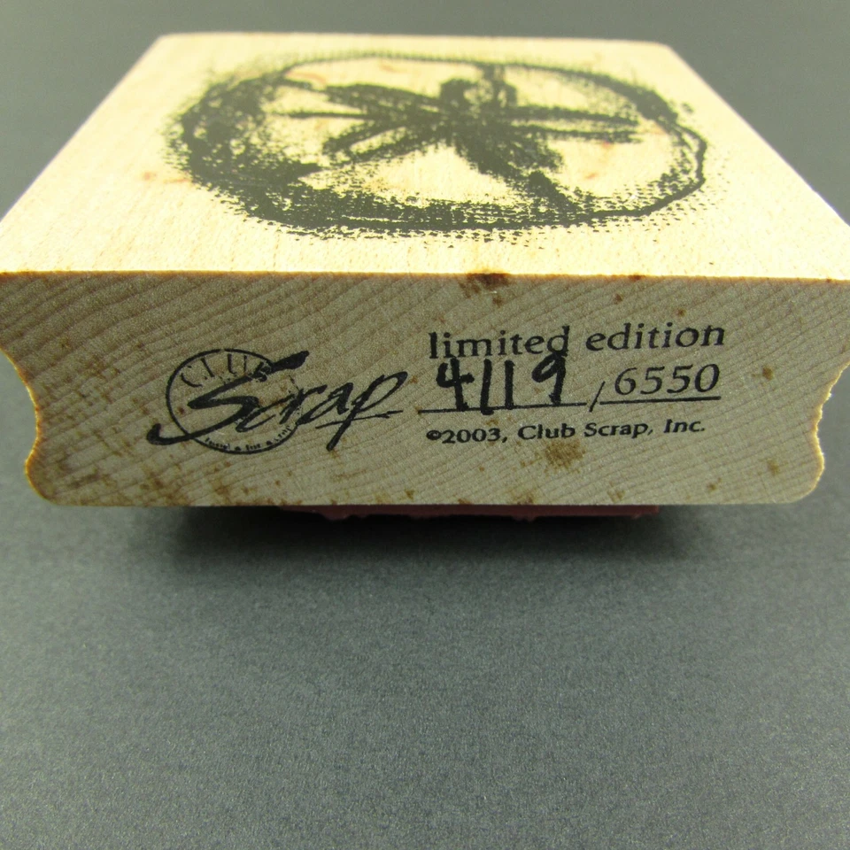 Резиновый штамп Club Scrap Sea Dollar 2003 ограниченный выпуск 2,25 дюйма x 2,25 дюйма - Изображение 2 из 4