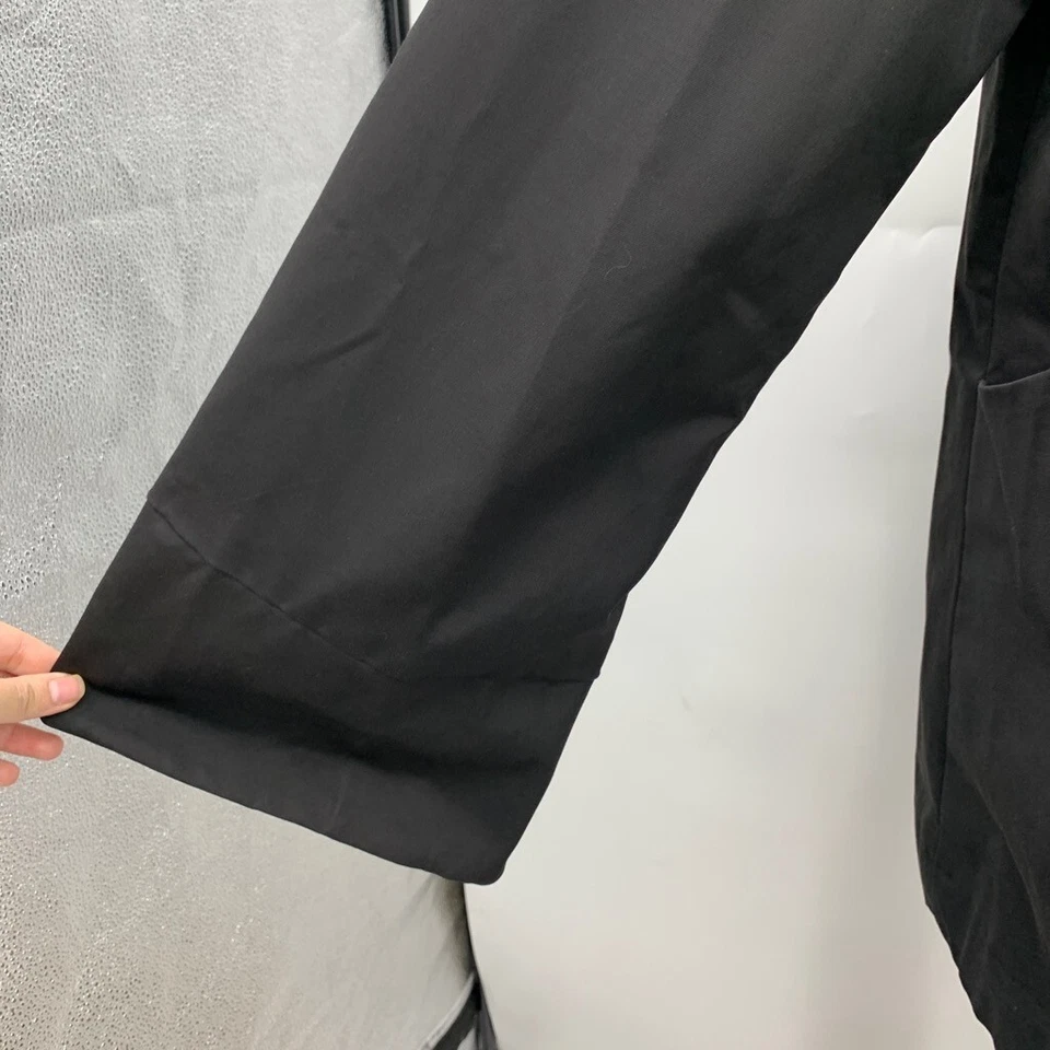 Chaqueta Vertigo Paris Mujer L Grande Negra Capucha Desmontable Cremallera Completa Forrada Foto 4 de 4