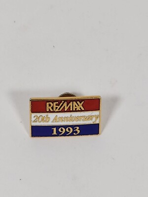 Remax Lapel Hat Pin 1993 Employees 20th Anniversary