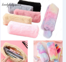 octagonal school supplies pen bag plush pencil pouch pencil case large capacity