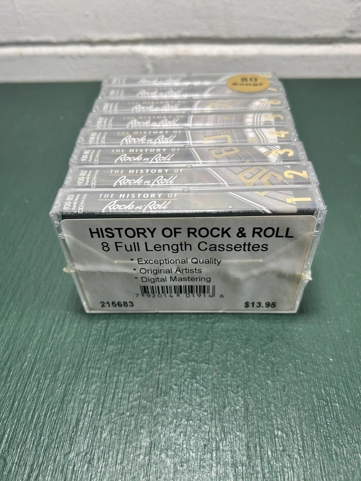 The History Of Rock And Roll Cassette Tape Complete Set Volume 1-8 New Sealed - Image 4 of 4