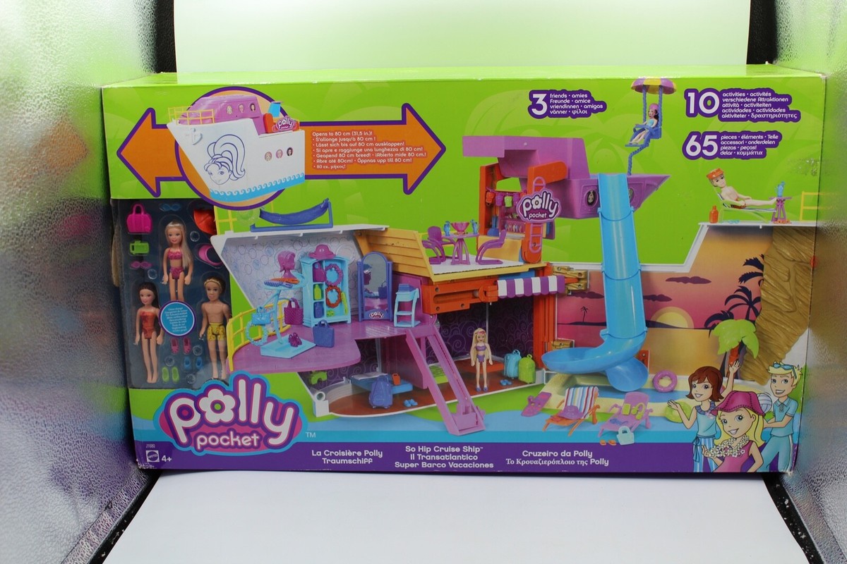 Polly Pocket Cruise Ship Lot Accessories Comes With The Original Box