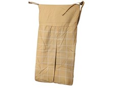 Stork And Style Diaper Stacker Yellow With White Square Pattern DCB45E