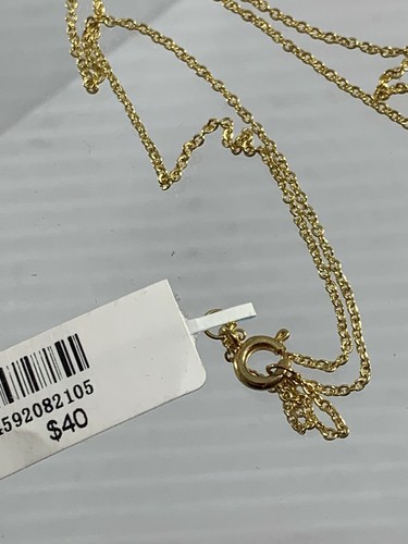 Letter P Initial Pendant Gold Tone Rhinestones Bling 18" Long Necklace - Picture 7 of 10