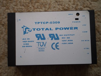 Total Power TPTCP-0309 Circuit Board Power Supply 5V 3A 12V .63A -12V .63A