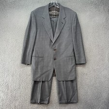 Canali Suit Mens 52R 42R 2 Button Blazer Wool Dress Pants 34X28 Italy Pleated