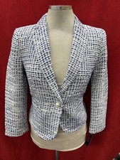 JOHN MEYER BLAZER/NEW WITH TAG/SIZE SMALL/LINED/RETAIL 149/TWEED /NAVY MULTI