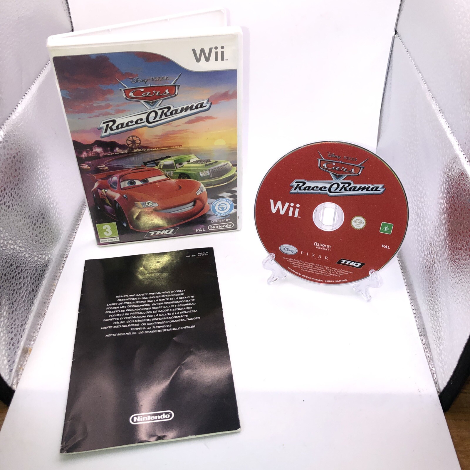 Cars Race-O-Rama Nintendo Wii Game With No Manual Disney Pixar
