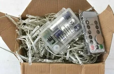 LE Ever 4300024-DW Christmas String Lights With Remote 9.8 X 9.8Ft 300 LED