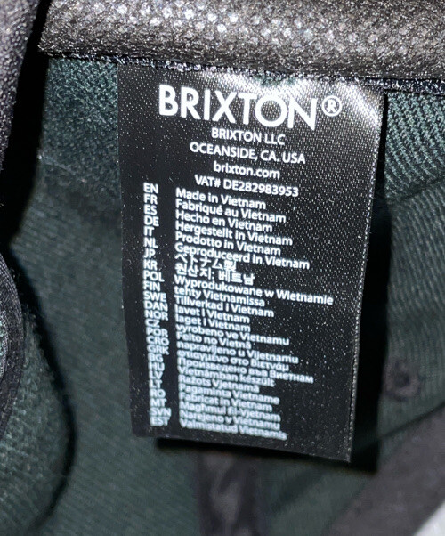 Brixton Supply Gray Trademark Patch Black Men’s S… - image 8