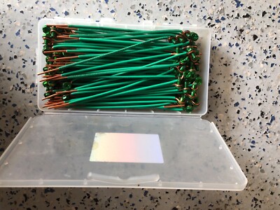 100Pcs Metallics Inc. PT40 Grounding Pigtails Combo Slot Philips & Green Hex #12