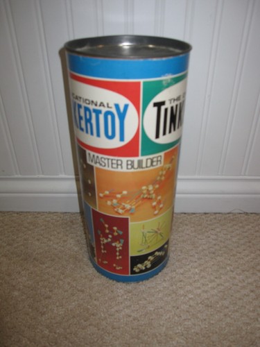 Vintage "The Original" Tinkertoy Construction Set Early 1970's w/ instructions - Picture 3 of 8