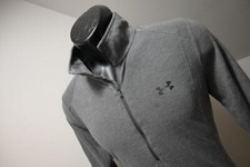 Under Armour 1/2 Zip Athletic Jacket HeatGear Loose Gray Womens Size Small