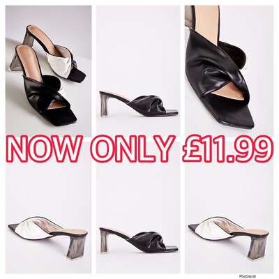 herlipto Twisted Two-Tone Mules 38 ミュール Twisted Two-Tone Mules