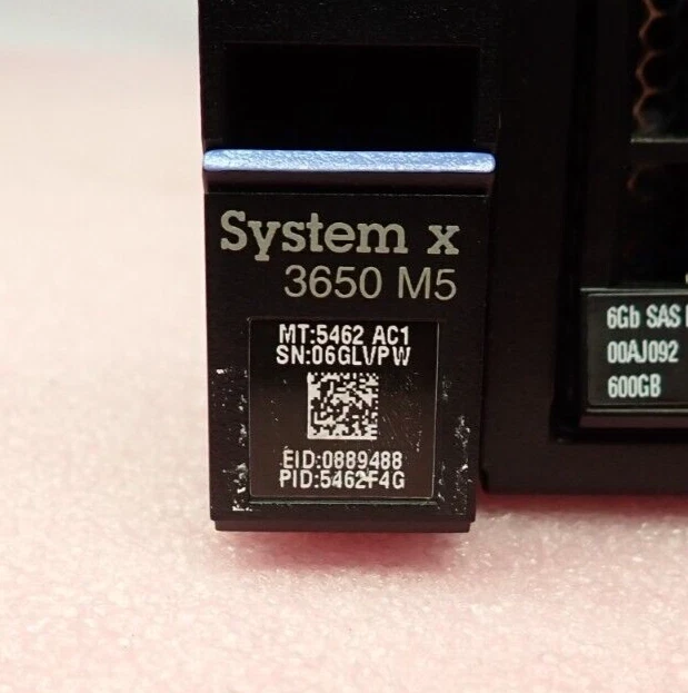 Lenovo x3650 M5 5462-AC1 2x 8C E5-2640v3 64GB RAM 2x 600GB HDD 8-Bay 2U Server - Image 4 of 4