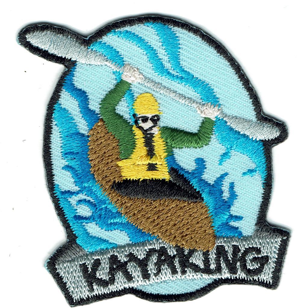 Ing River Fun Patches Crests Badges Scout Guide Day Paddling