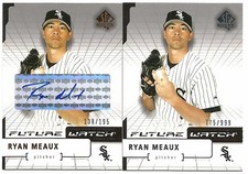 2004 SP FUTURE WATCH RYAN MEAUX #127 GOLD AUTO 138/195 BASE 775/999 ROOKIE RC