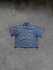 M Cross M Vintage checked Short Sleeve Cropped Shirt