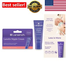 Hypoallergenic Lanolin Nipple Cream - Moisturizing  Safe for Babies, 1.41 oz
