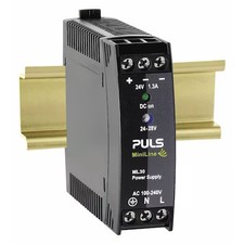 Puls Ml30.241 Dc Power Supply, 100/240V Ac, 24/28V Dc, 30 W, 1.3 A, Din Rail