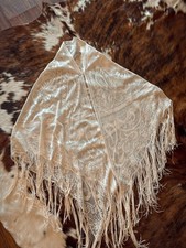  VINTAGE FLORAL LACE WRAP SHAWL