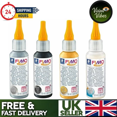 FIMO LIQUID DECO GEL 50ML 200ML OVEN HARDENING FOR POLYMER CLAY OR SCULPEY