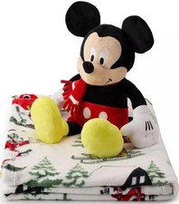 Disney's Mickey Mouse Pillow Buddy  Throw Blanket Set