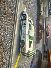 1/43 scale model of the Jaguar XJR-5 (#44) from the 1985 24 Hours of Le Mans