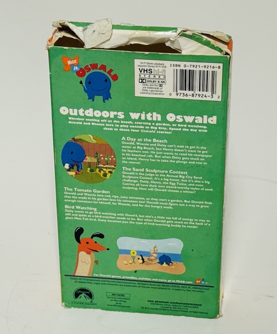 Oswald Outdoors with Oswald Nickelodeon Nick JR - VHS | eBay