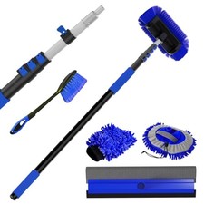 Car Wash Brush with Long Handle, 1.4-4.4FT Telescoping Car Cleaning Kit, Soft